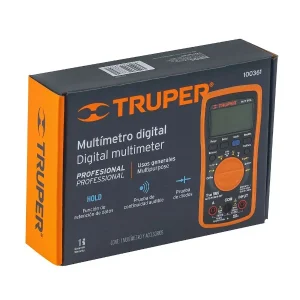  MULTITESTER DIGITAL PROFESIONAL CON RMS VERDADERO Y AUTO RANGO